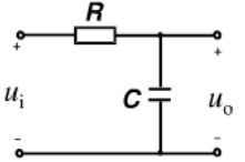 低通濾波器的一階RC電路模型